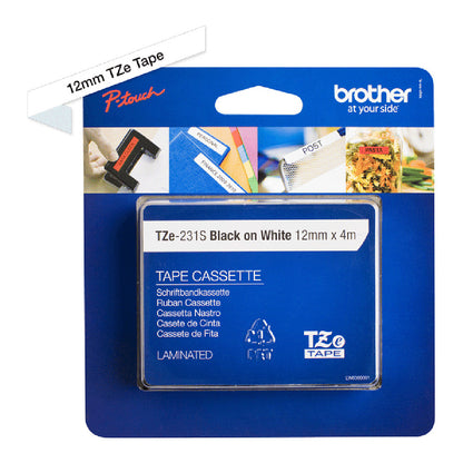 Brother Schriftband TZe-231S 12mm laminiert