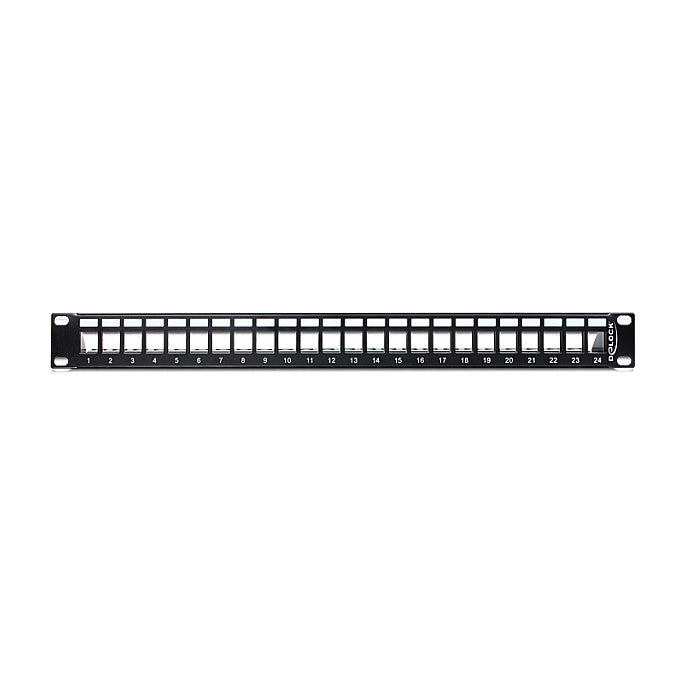 Patchpanel Delock 1HE 24 Keystone Ports