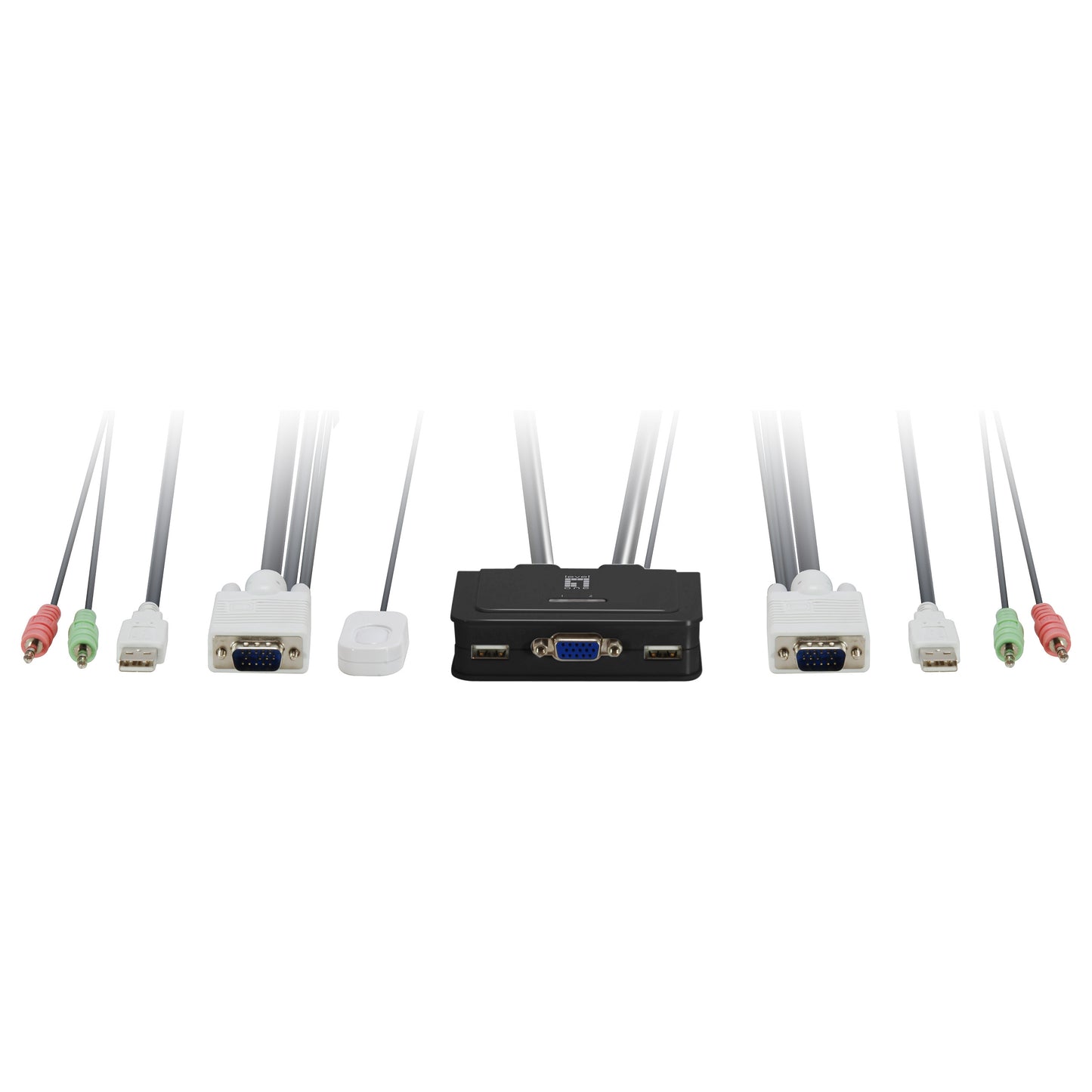KVM Switch USB 2x Level One Audio