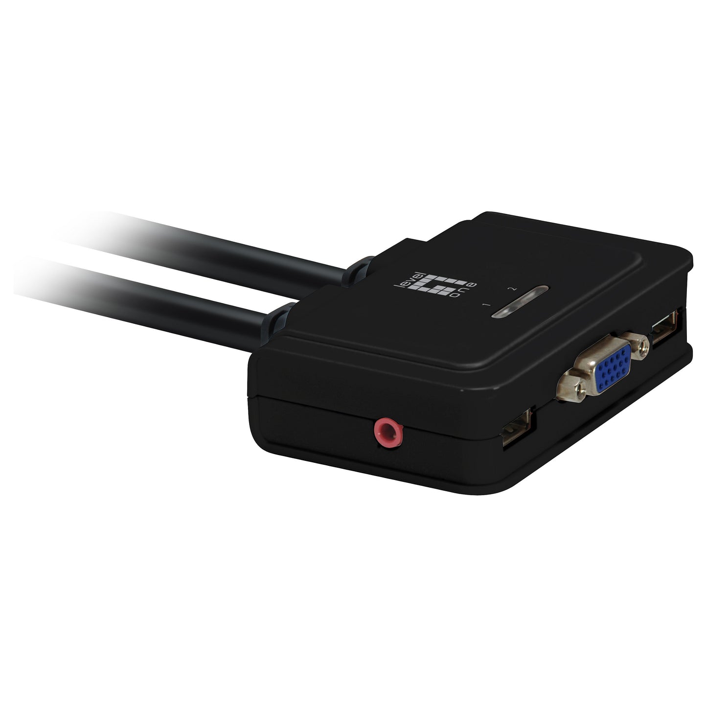 KVM Switch USB 2x Level One Audio