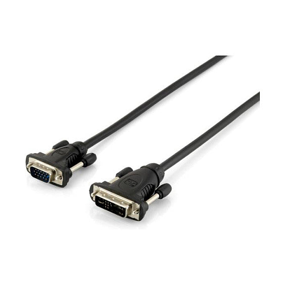 Equip VGA Kabel HD15 -> DVI 12+5 1.80m 1920x1200 schwarz Polybeutel