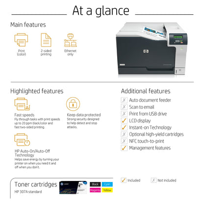 FL HP Color Laserjet Pro CP5225dn A3/LAN Duplex