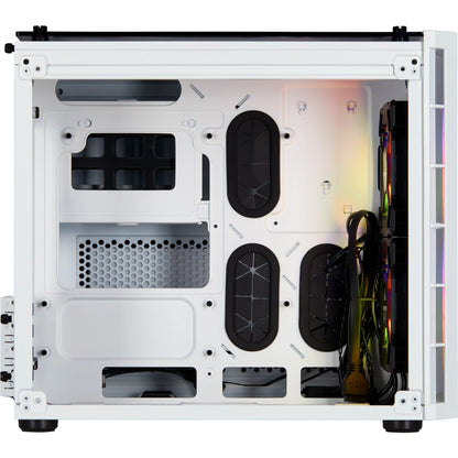 MIDI Corsair Crystal Series 280X RGB weiß. Glasfenster