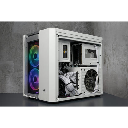 MIDI Corsair Crystal Series 280X RGB weiß. Glasfenster