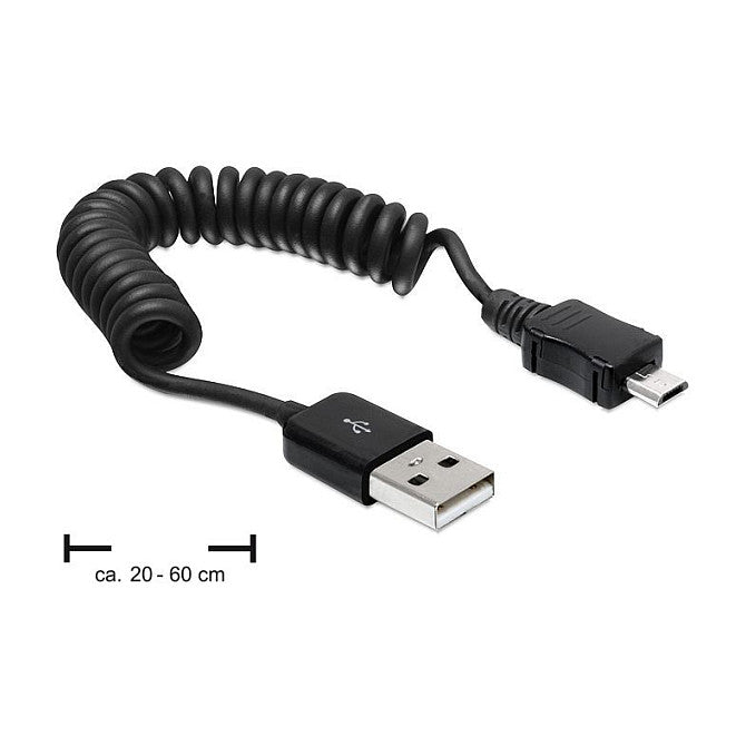 Kabel Delock A -> Micro-B St/St 0.2