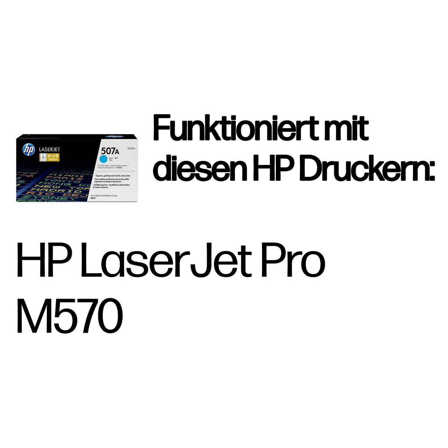 HP 507A original original Toner cartridge CE401A cyan standard capacity 6.000 pages 1-pack