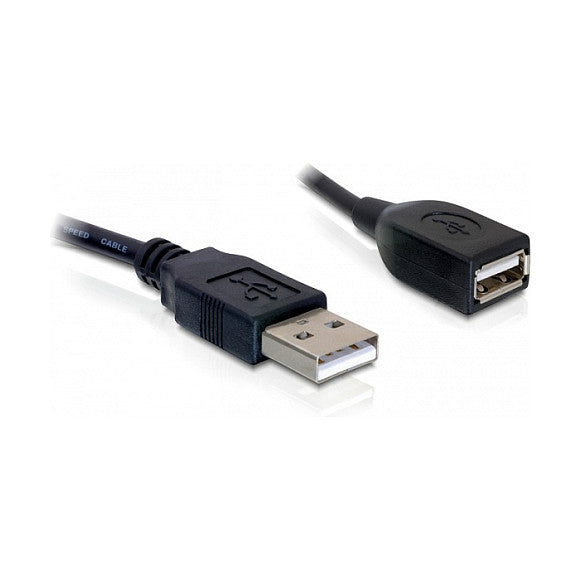 DeLock USB 2.0 (ST-BU) 0,15m Verlängerungskabel Schwarz