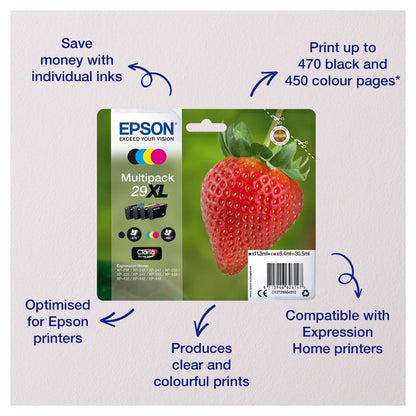 Epson Tinte 29 C13T29824012 Cyan bis zu 180 Seiten