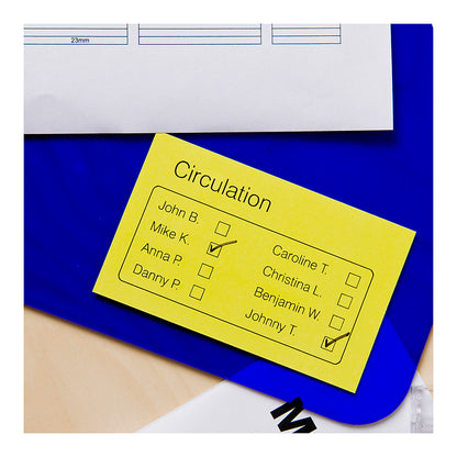 Endlosetikette Papier ablösbar gelb