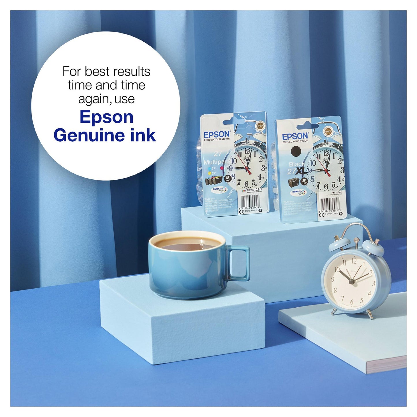 Epson Tinte 27XL C13T27154012 3er Multipack (CMY) bis zu 1.100 Seiten