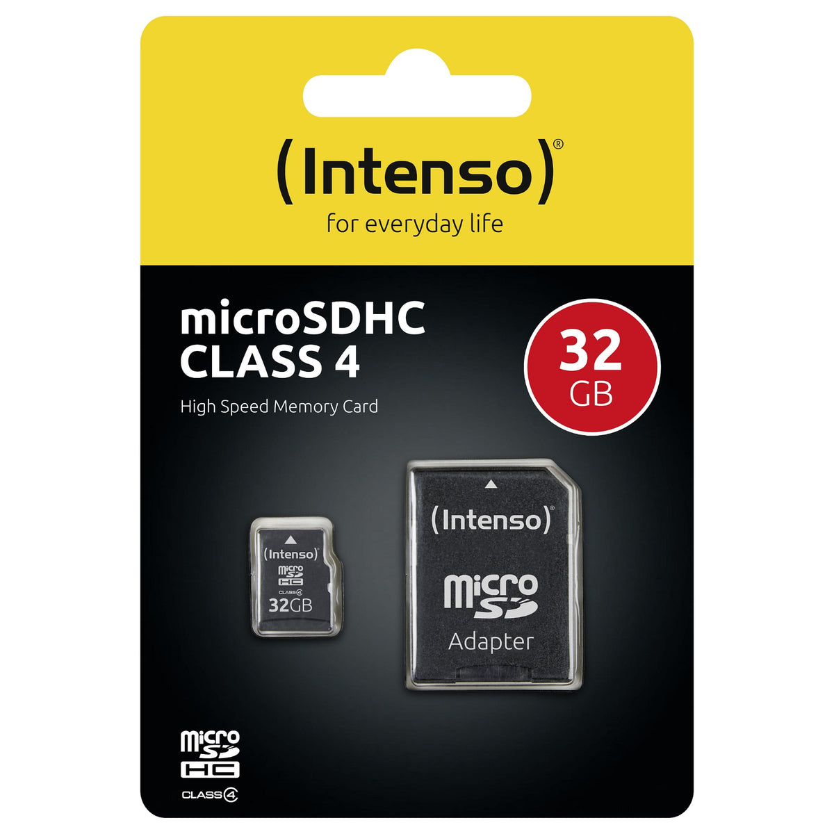 CARD MicroHC 32GB Intenso C4 21MB/s inkl.SD Adapter
