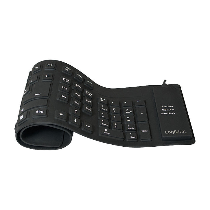 LogiLink flexible Tastatur black