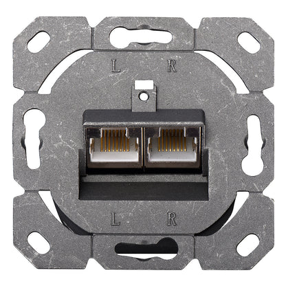 DIGITUS Aufputzdose Cat5e 2xRJ45 geschirmt Signalweiß
