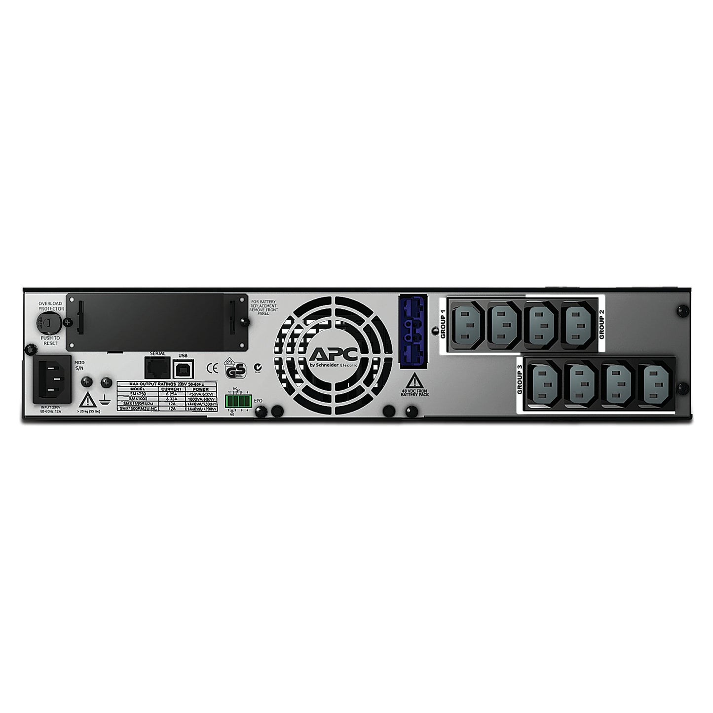 APC Smart-UPS SMX1500RMI2U Rack/Tower 1200W 1500VA 2HE