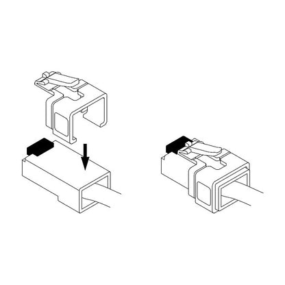 Netzwerk RJ45 Reparatur Clip 40 Stück S