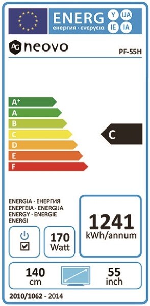 AG neovo PF-55H 138.7cm(55") Einseitige Signage Stele (Speditionsversand)