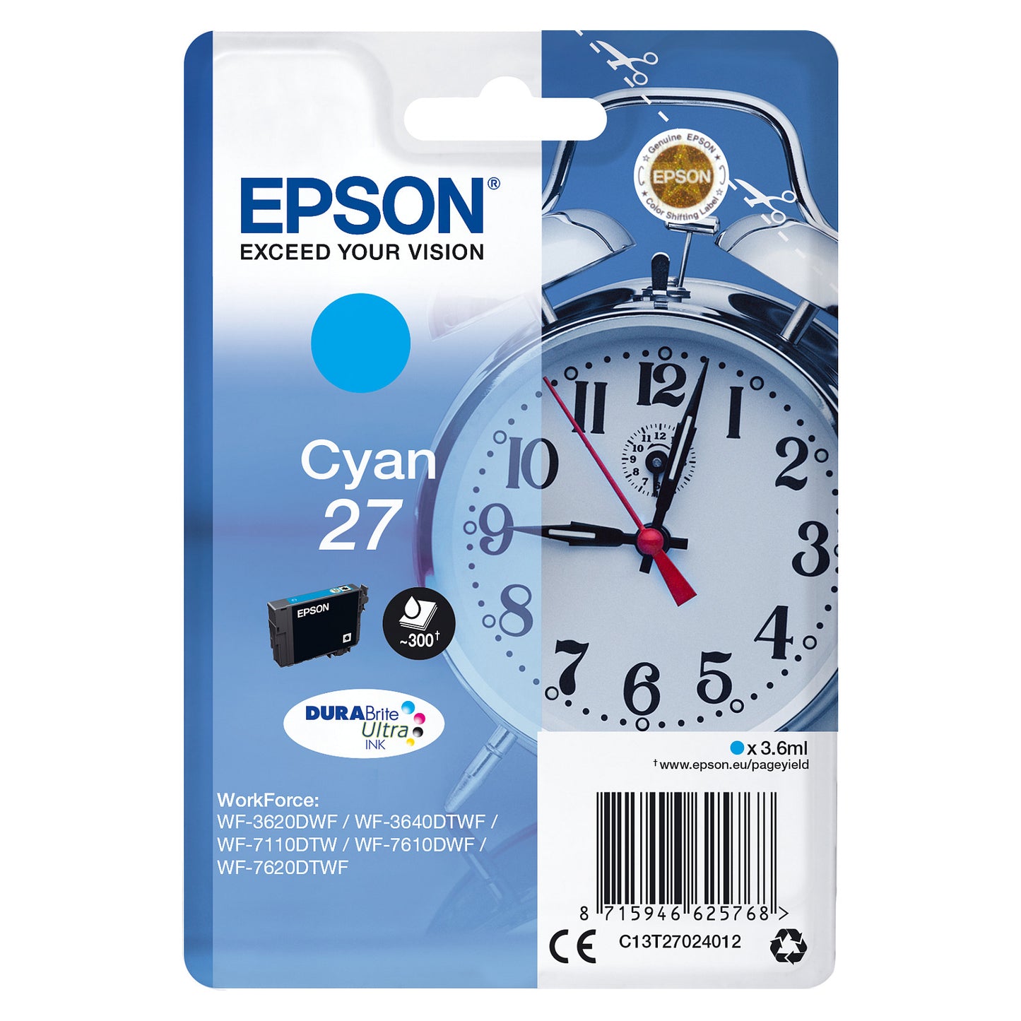 Epson 27 cyan Blister T2702 NEUE VERPACKUNG
