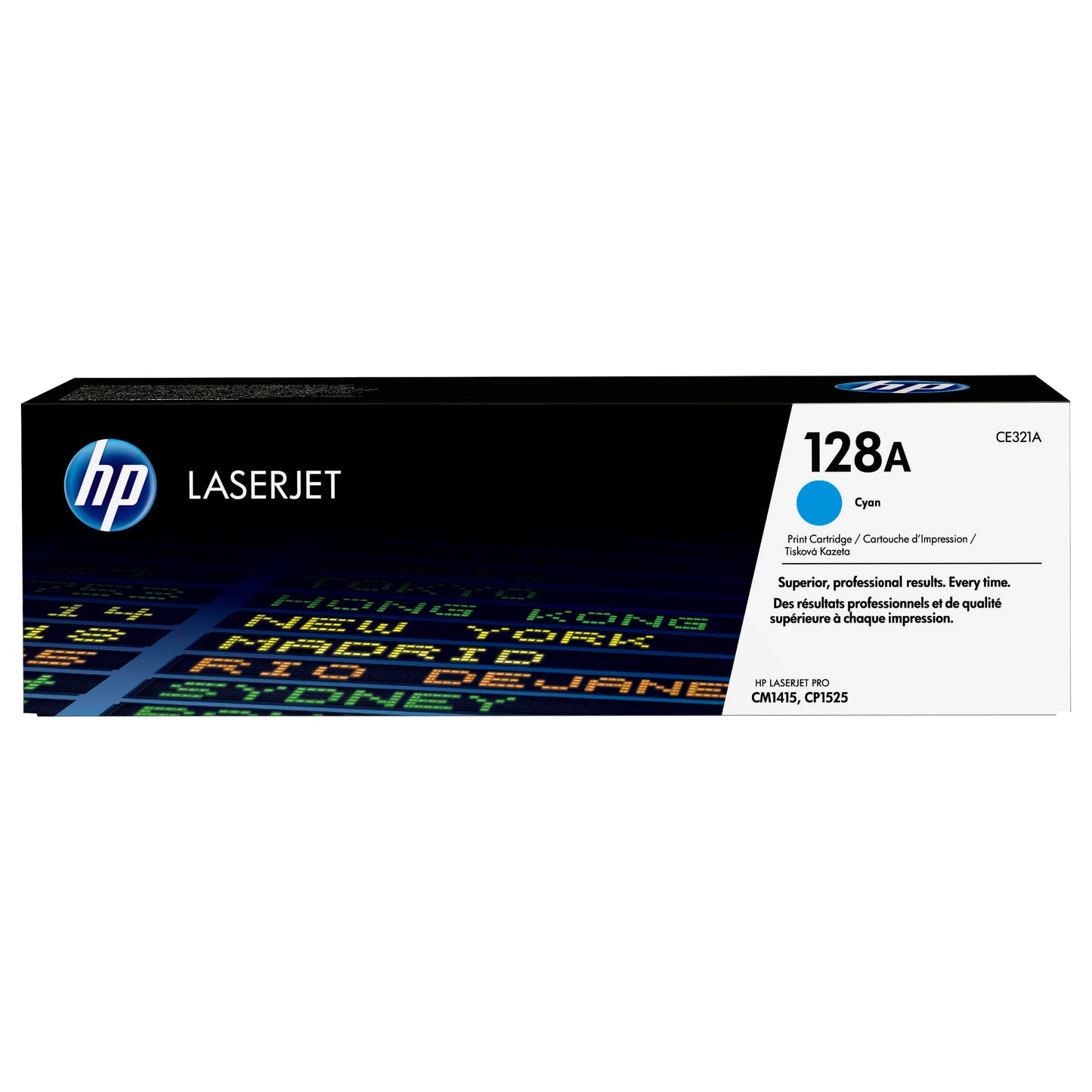 HP 128A original LaserJet Toner cartridge CE321A cyan standard capacity 1.300 pages 1-pack