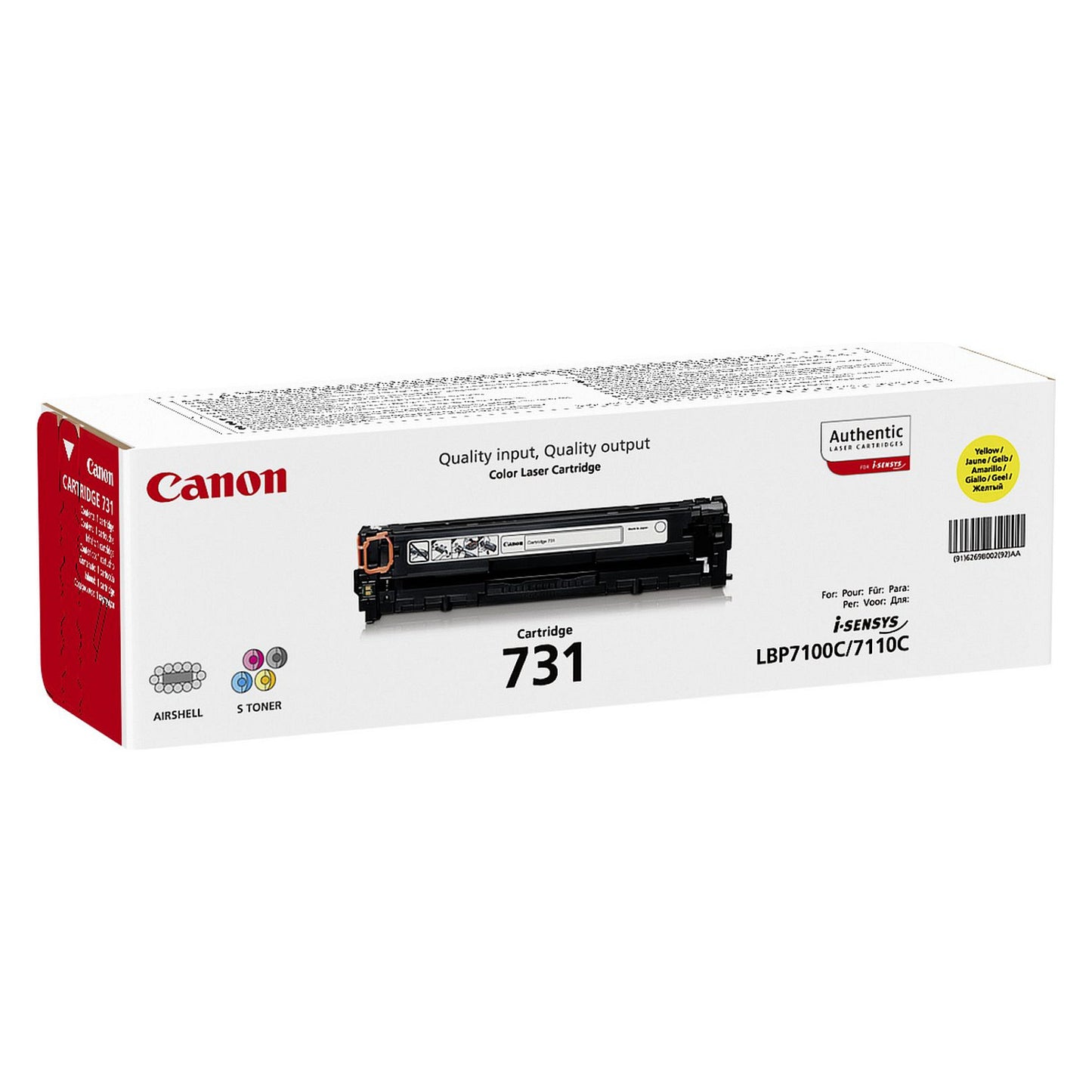 Canon Toner 731 Y yellow 1500 Seiten