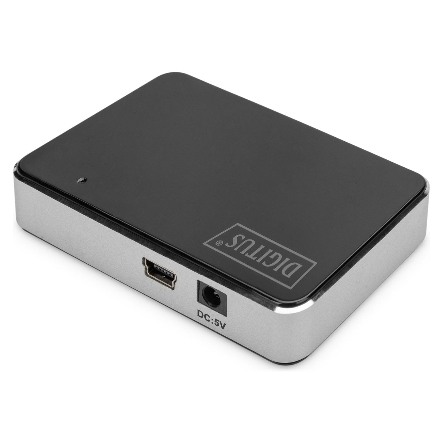 DIGITUS USB-Hub 4-Port 2.0->4xA2.0 m.Netzteil schwarz