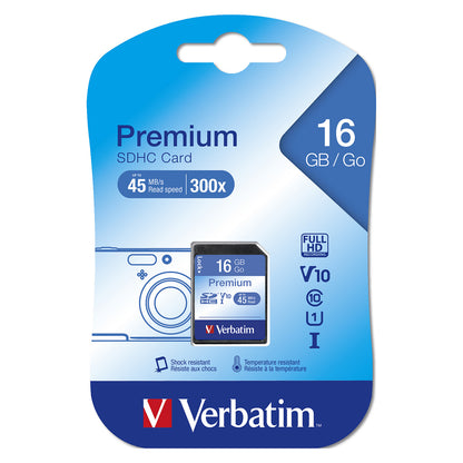CARD 16GB Verbatim Premium HC 80MB/s