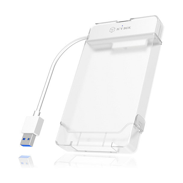 ICY BOX IB-AC703-U3 USB-A 3.0 Adapter für 2.5" SATA HDD/SSD mit Kunststoffhülle