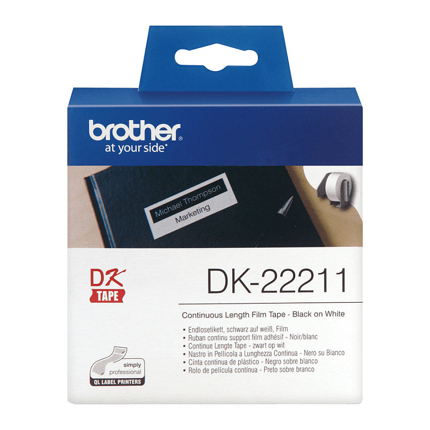 Brother Endlos-Etikette Film, weiss