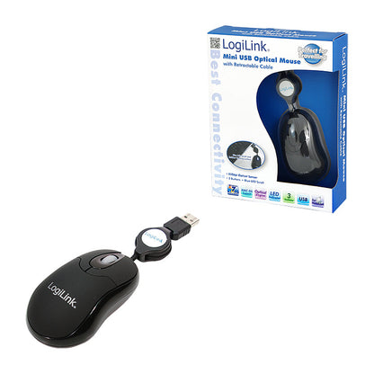 LogiLink opt.Maus Mini Kabeleinzug