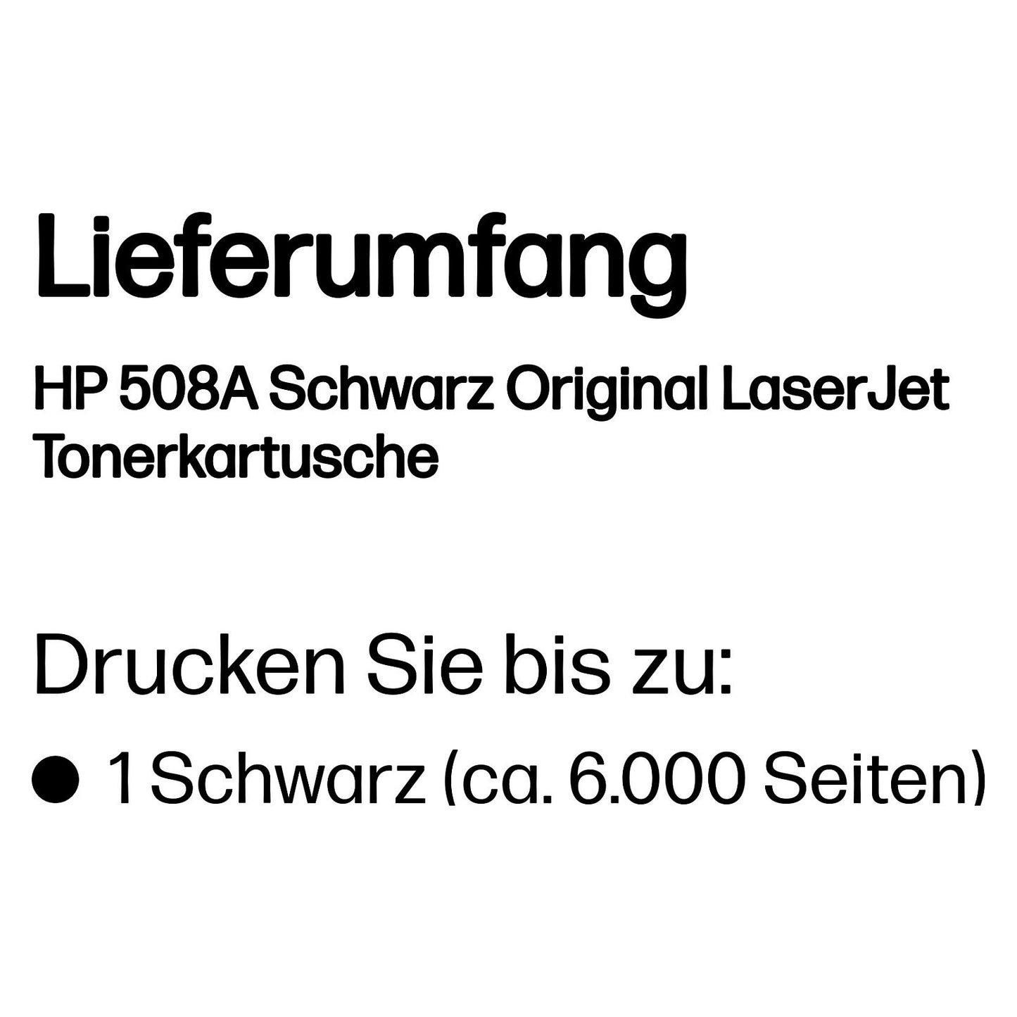 HP Toner 508A CF360A Schwarz