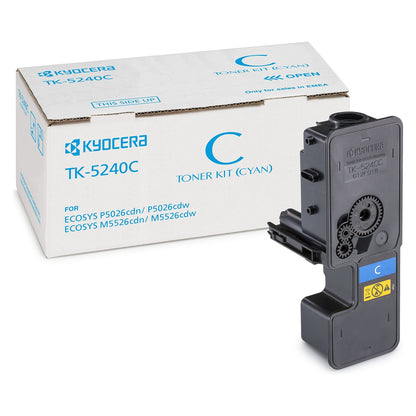Kyocera Toner TK-5240C Cyan bis zu 3.000 Seiten gem. ISO/IEC 19798