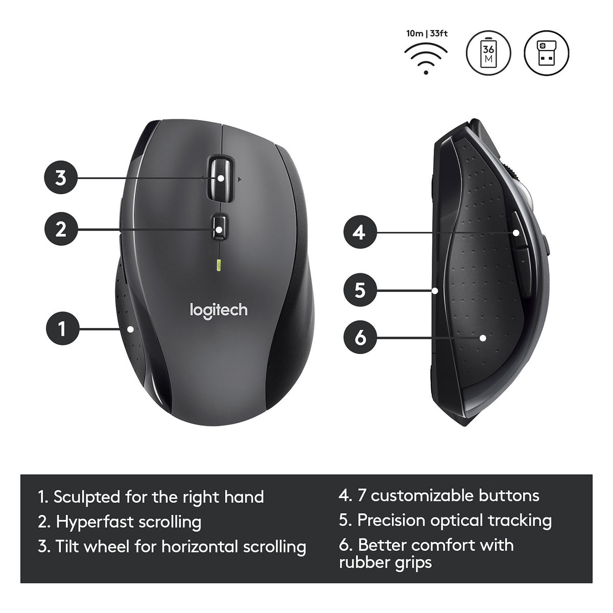 Logitech M705 wireless Laser
