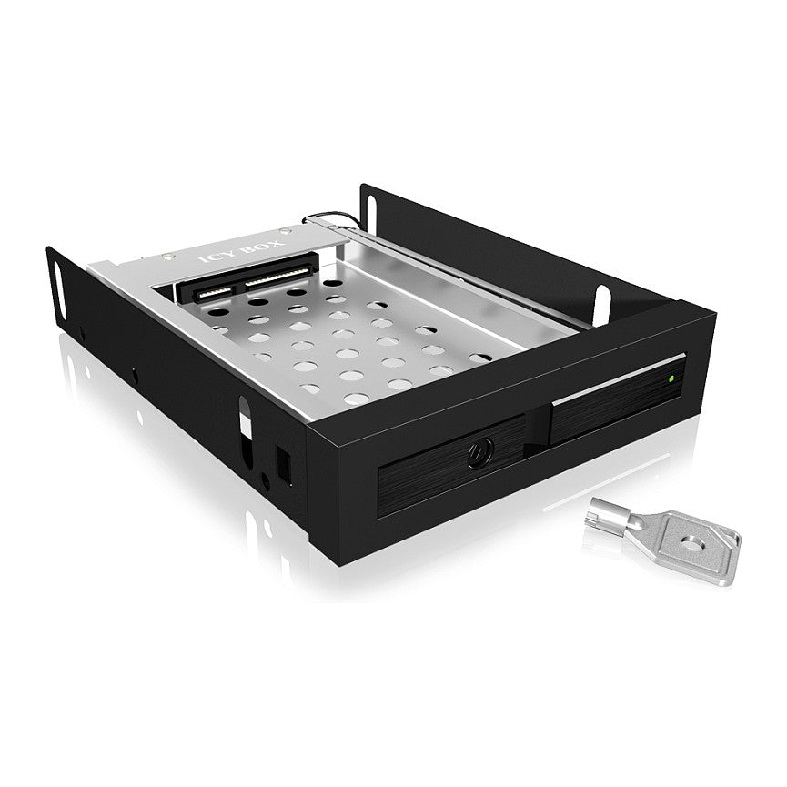 Wechselrahmen. 1xSATA 2.5" zu 1xSATA Host. trägerlos. für 3.5" Schacht ICY BOX