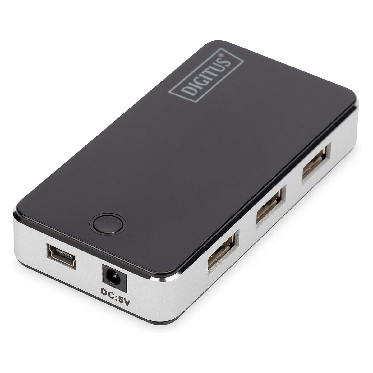 DIGITUS USB-Hub 7-Port 2.0->7xA2.0 m.Netzteil schwarz