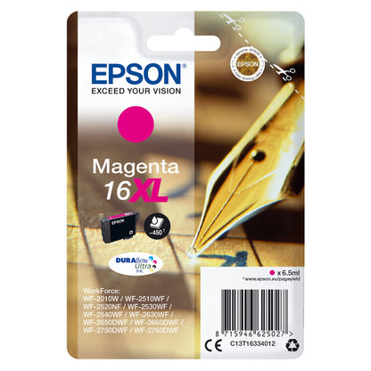Epson Tinte 16XL C13T16314012 Magenta bis zu 450 Seiten
