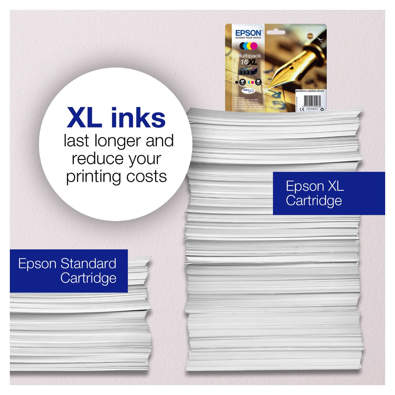 Epson Tinte 16XL C13T16314012 Magenta bis zu 450 Seiten
