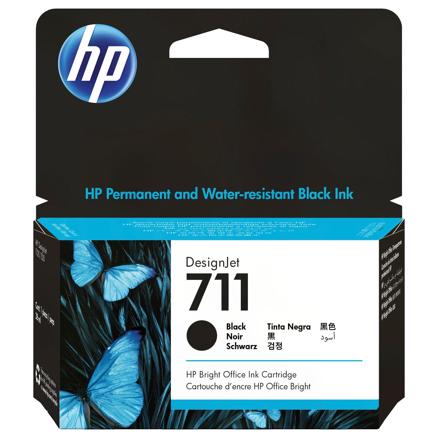 HP 711 Original Tinte schwarz Standardkapazitt 38ml 1er-Pack