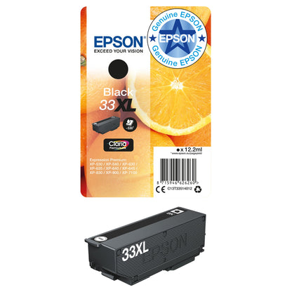 Epson Tinte 33XL C13T33514012 Schwarz bis zu 530 Seiten