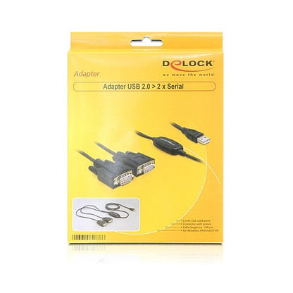 DELOCK USB 2.0 Seriell 2x9 Pin St