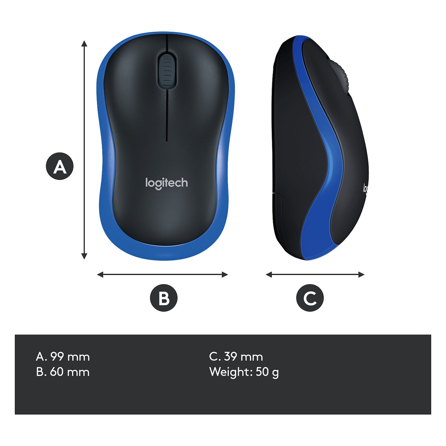 Logitech M185 Wireless blue