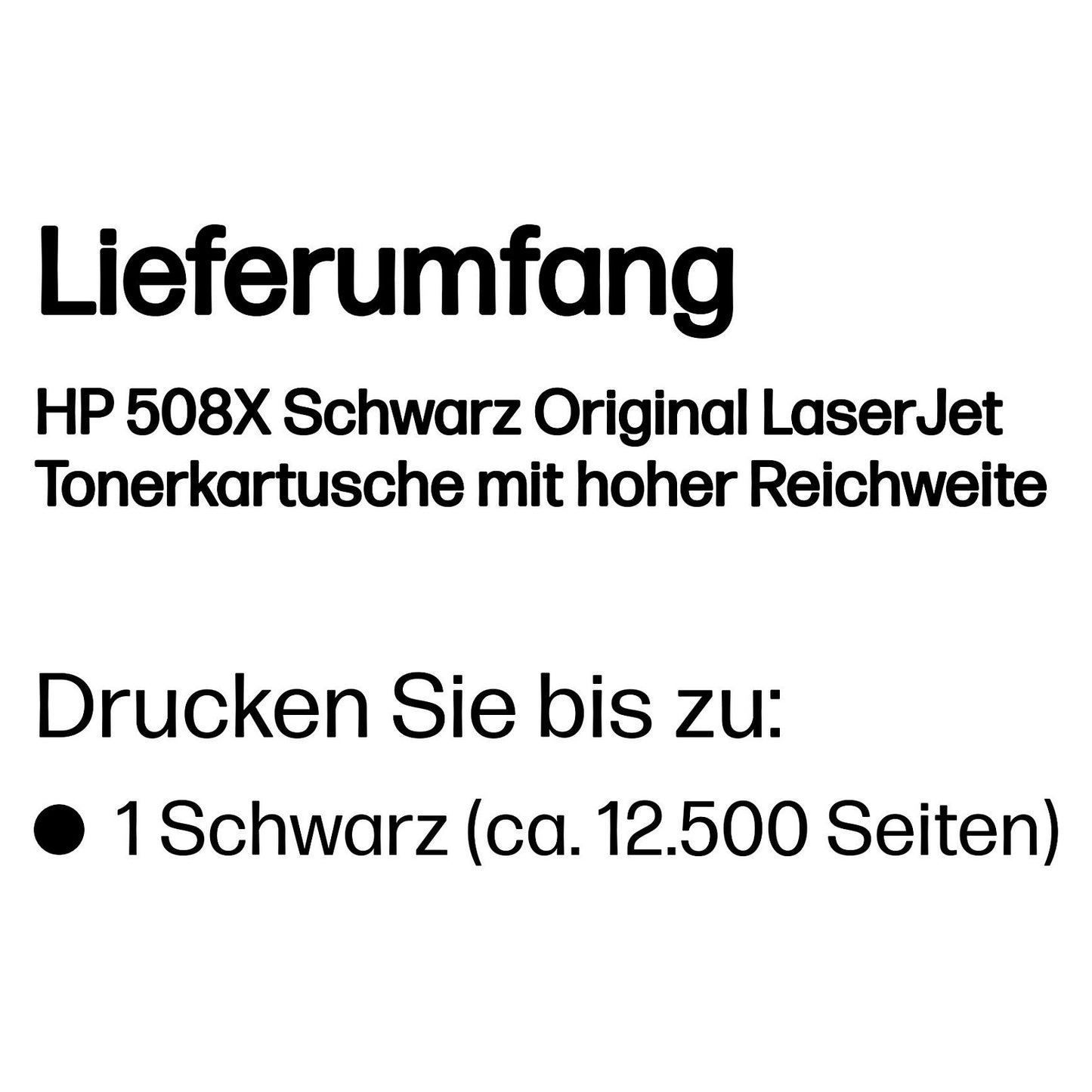 HP Toner 508X CF360X Schwarz