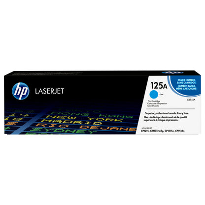 HP 125A original Colour LaserJet Toner cartridge CB541A cyan standard capacity 1.400 pages 1-pack