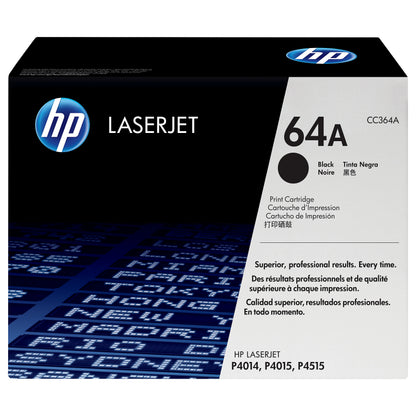 HP 64A original LaserJet Toner cartridge CC364A black standard capacity 10.000 pages 1-pack Smart Printing Technology