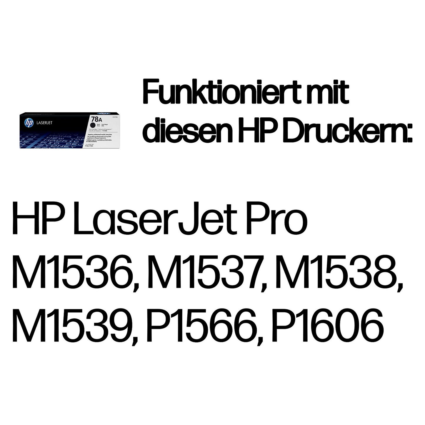 HP Toner 78A CE278A Schwarz