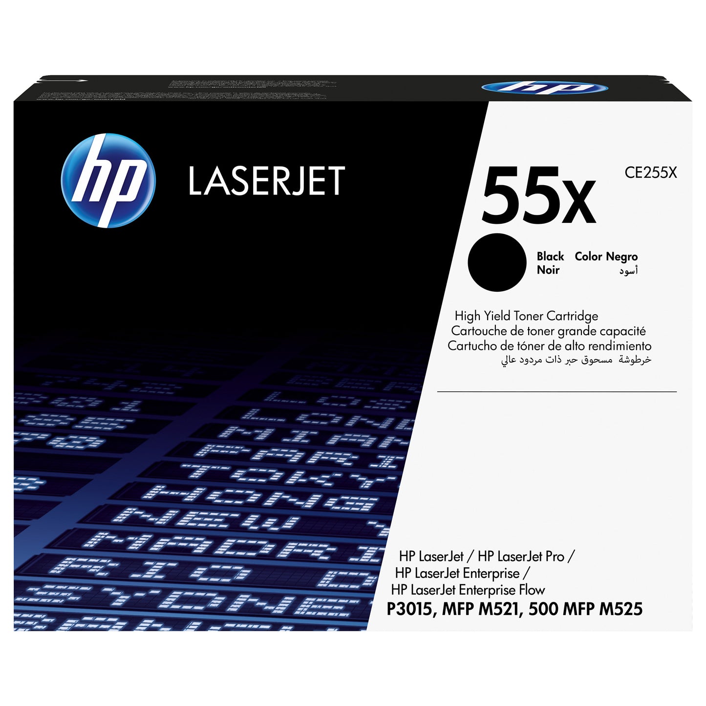 HP original LaserJet Toner cartridge CE255X black standard capacity 12.500 pages 1-pack