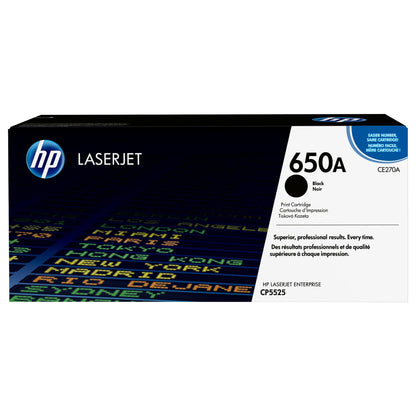 HP original Colour LaserJet CE270A Toner cartridge black standard capacity 13.500 pages 1-pack