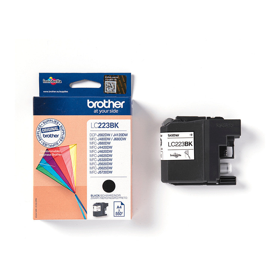 Brother Tinte LC-223BK Schwarz bis zu 550 Seiten nach ISO/IEC 24711