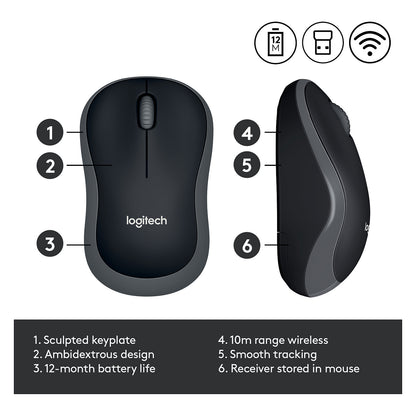 Logitech M185 Wireless grey