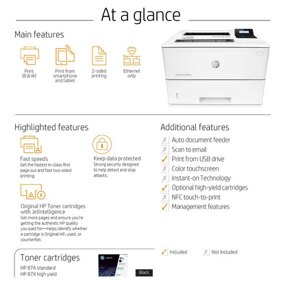 HP LaserJet Pro M501dn Laserdrucker A4 LAN Duplex