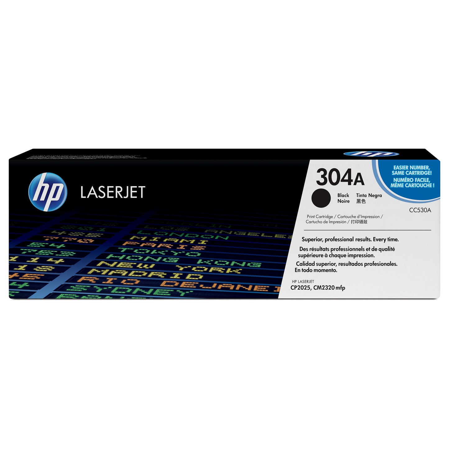 HP 304A original Colour LaserJet Toner cartridge CC530A black standard capacity 3.500 pages 1-pack ColorSphere