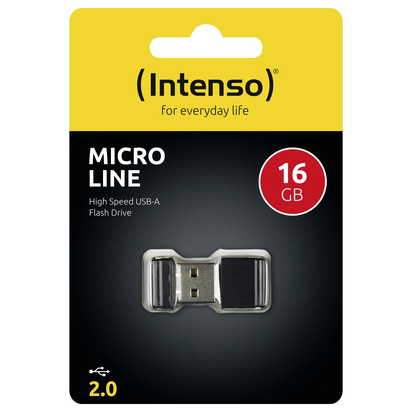 STICK 16GB USB 2.0 Intenso 3500470 Micro Line Black